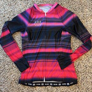 Tres Pinas women's long sleeve cycling top--size Large